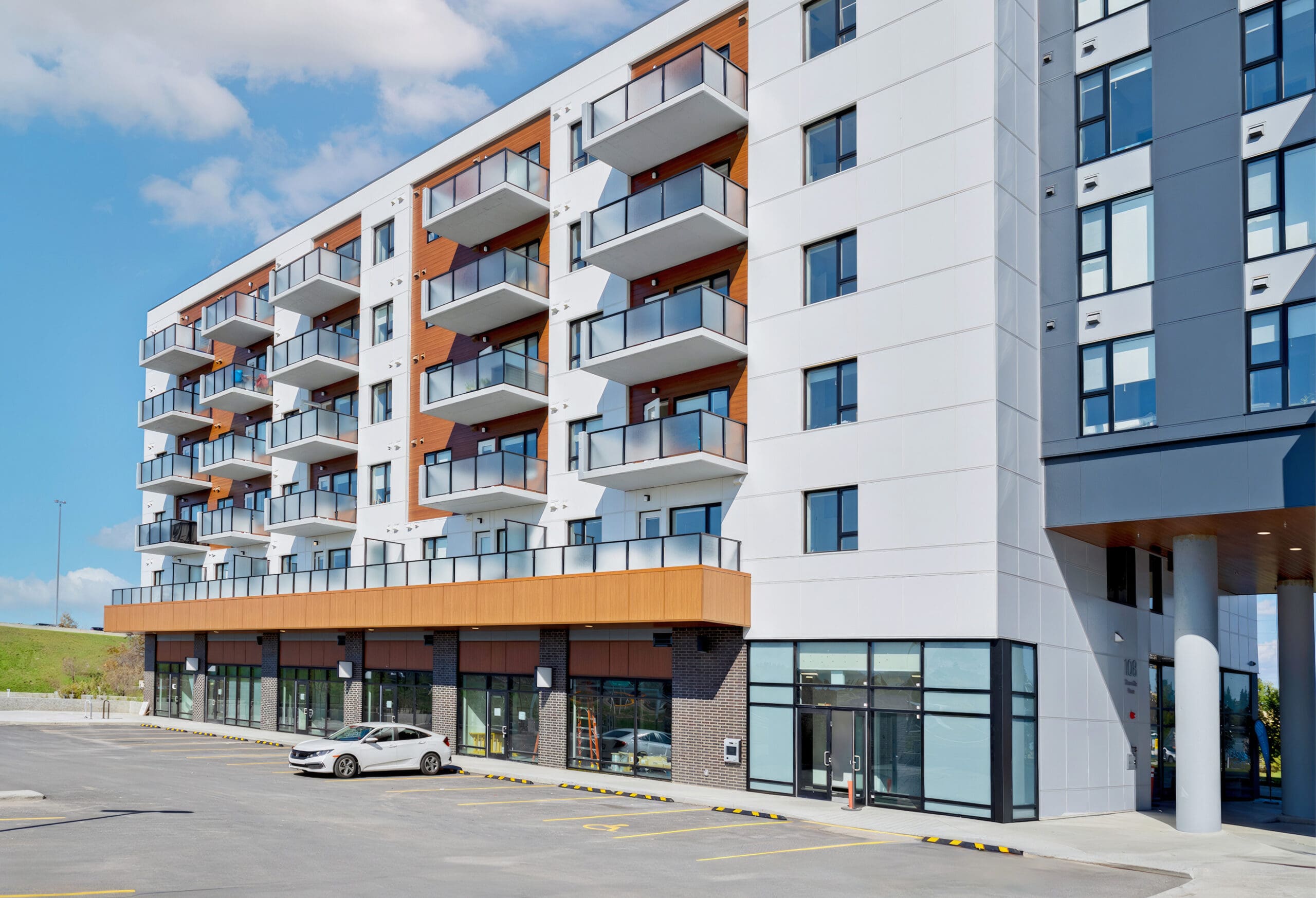 FastPlank & QuickPanel, Shawnessy Station Apartments, Multi-Family (side)